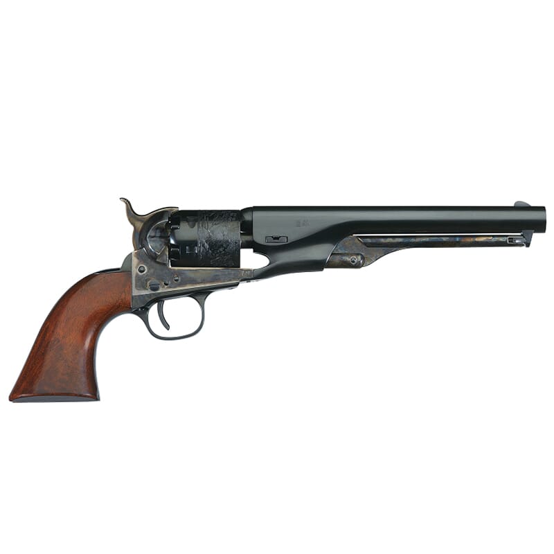 Uberti 1861 Navy Steel .36 Cal 7.5" Bbl 6rd C/H Frame Brass B/S & T/G Black Powder Revolver 340500