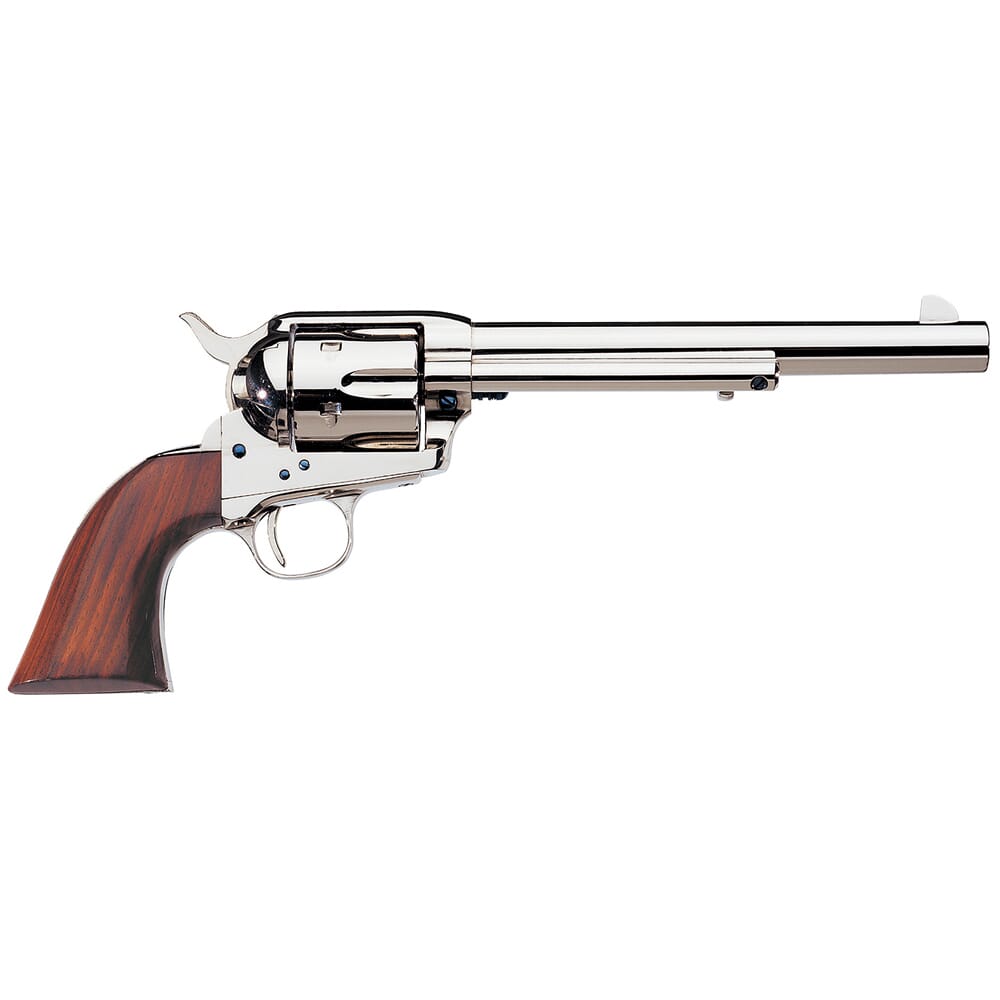 Uberti 1873 Cattleman Nickel .45 Colt 7.5" Bbl F/N Plated Steel NM 6rd Revolver 344152