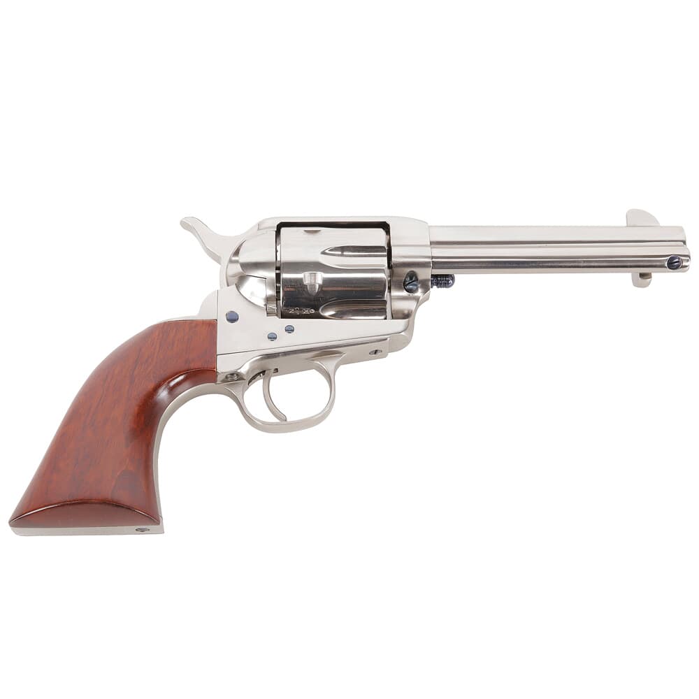Uberti 1873 Cattleman Nickel .45 Colt 4.75&quot; Bbl F/N Plated Steel NM 6rd Revolver 344102