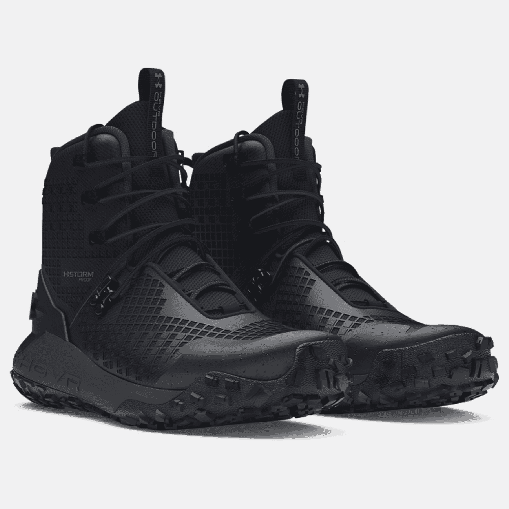 Under Armour Whitetail HOVR Dawn 2.0 Waterproof Boots Black/Jet Gray Size 9.5 3025573-002022