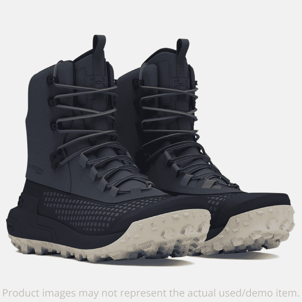 USED - DAMAGED BOOT BOX Under Armour HOVR Raider WP Boot Downpour Gray Size 11.5 3027682-100007