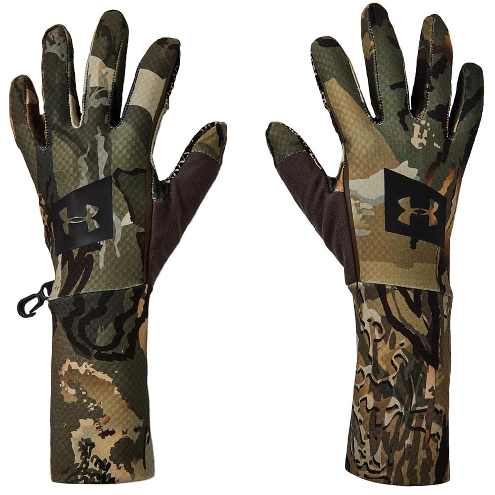 Under Armour Men's SC Hunt Glove Liner UA Forest 2.0 Camo/Tmbr/Blk 1318573-988
