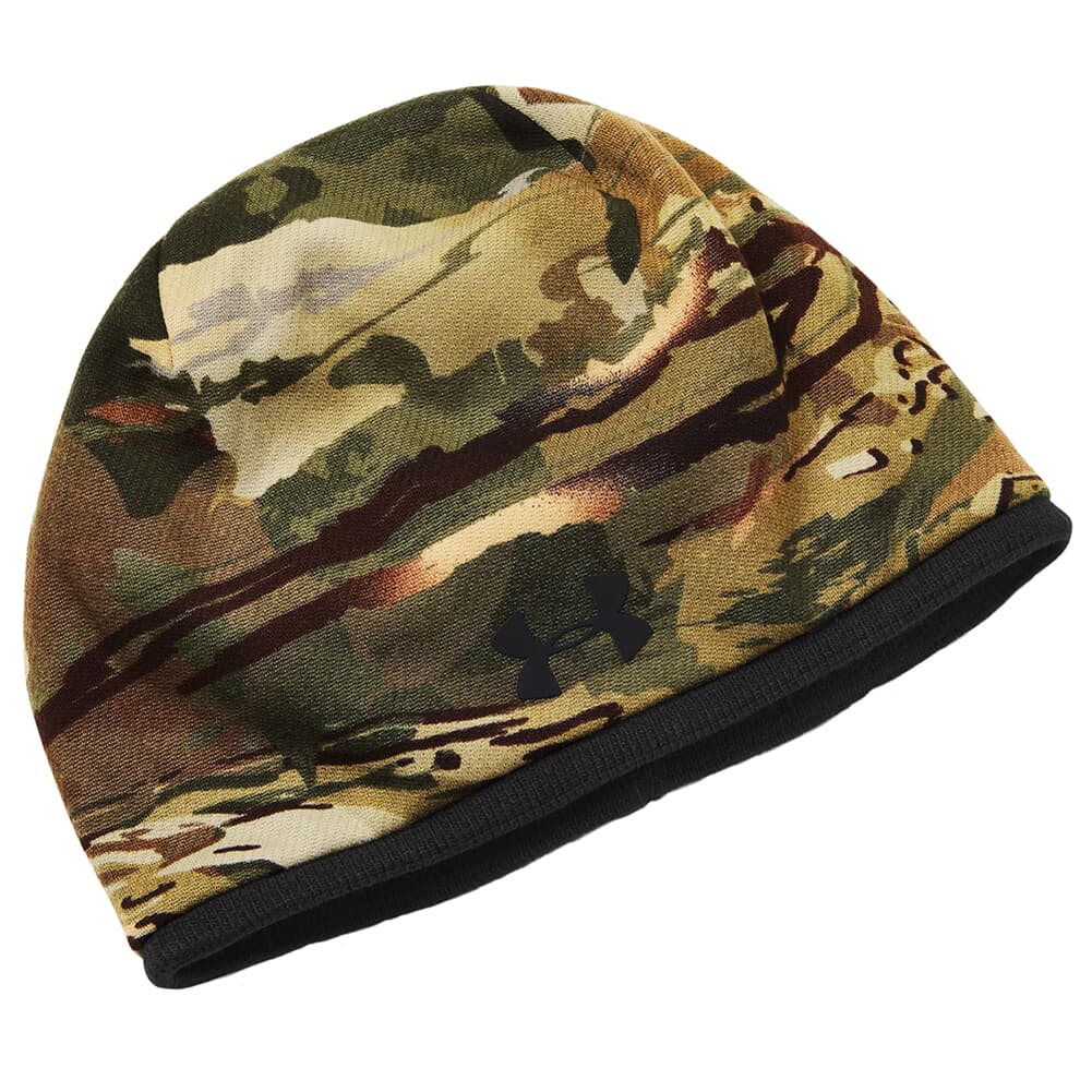 Under Armour Men's Reversible Camo Beanie UA Forest 2.0 Camo/Blz Org/Blz Org OSFA 1343194-988001