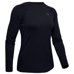 Under Armour Women's ColdGear Base Long Sleeve Crew 2.0 Black/Pitch Gray XL 1343321-001006