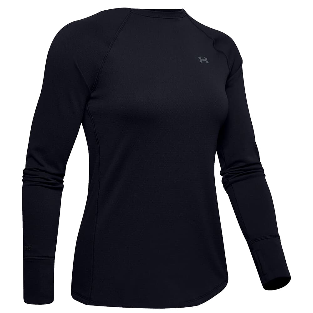 Under Armour Women's ColdGear Base Long Sleeve Crew 2.0 Black/Pitch Gray 1343321-001