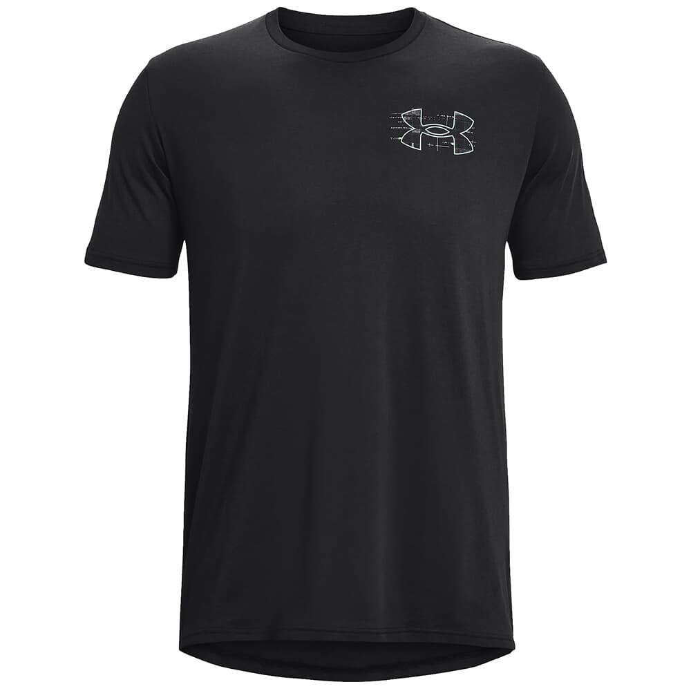 Under Armour Elk Skelmatic Short Sleeve Tee Black/Antifreeze LG 1357925-003005