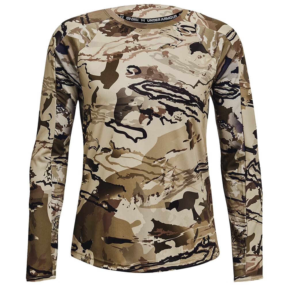Under Armour Women's Iso-Chill Brushline LS Shirt UA Barren Camo/Blk 1365593-999
