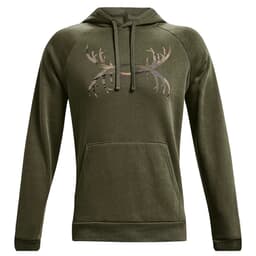 Under Armour Rival Fleece Antler Hoodie Marine OD Green/UA Forest All Season Camo XXL 1365679-390006