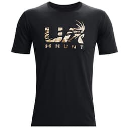 Under Armour Antler Hunt Icon Short Sleeve Tee Black/UA Barren Camo XXL 1366014-001006