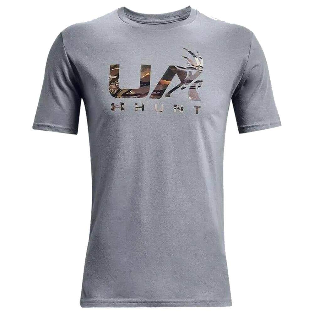 Under Armour Antler Hunt Icon Short Sleeve Tee Steel/UA Forest All Season Camo 3XL 1366014-035001