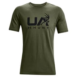 Under Armour Antler Hunt Icon Short Sleeve Tee Marine OD Green/Black XXL 1366014-390006