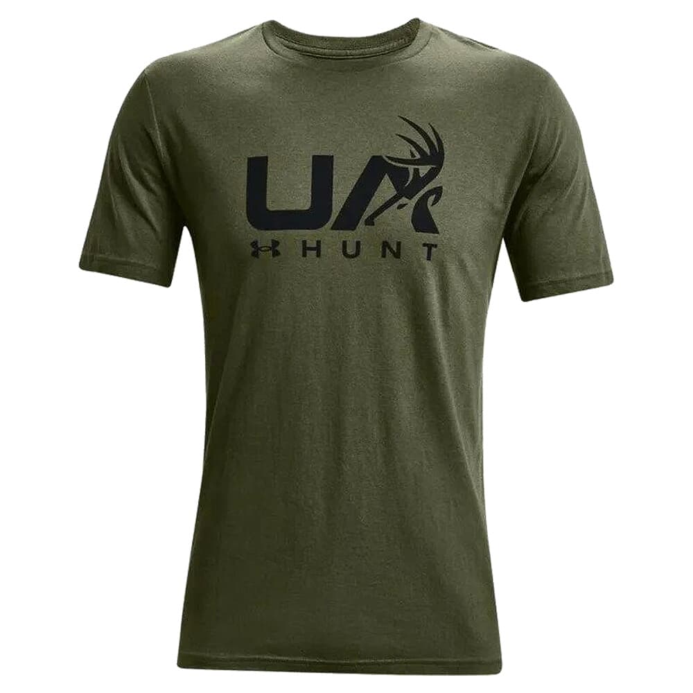 Under Armour Antler Hunt Icon Short Sleeve Tee Marine OD Green/Black XXL 1366014-390006