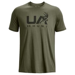 Under Armour Antler Hunt Icon SS Tee Marine OD Green MD 1366014-391006