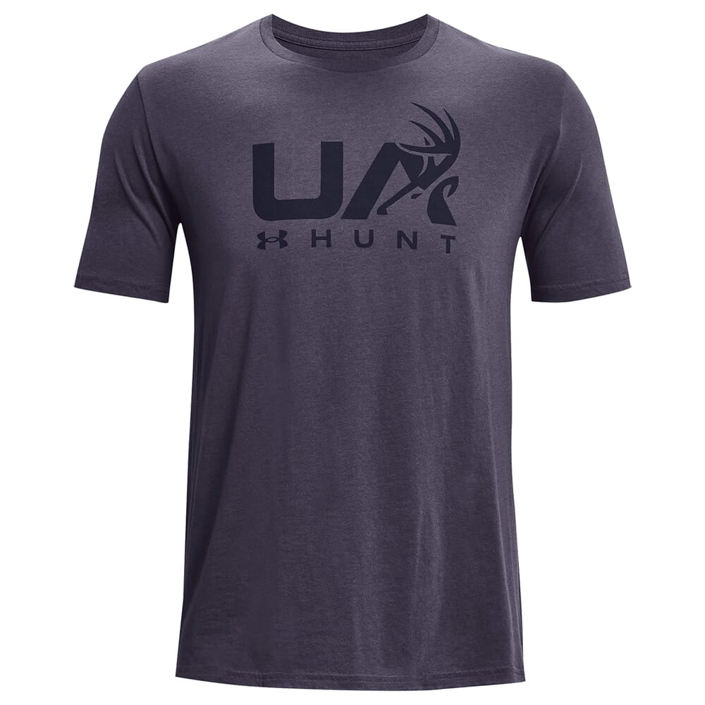 Under Armour Antler Hunt Icon Short Sleeve Tee Tempered Steel/Midnight Navy 1366014-558