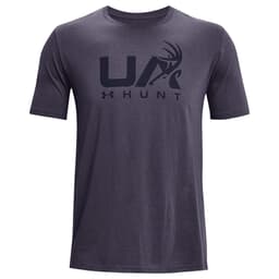 Under Armour Antler Hunt Icon Short Sleeve Tee Tempered Steel/Midnight Navy SM 1366014-558003
