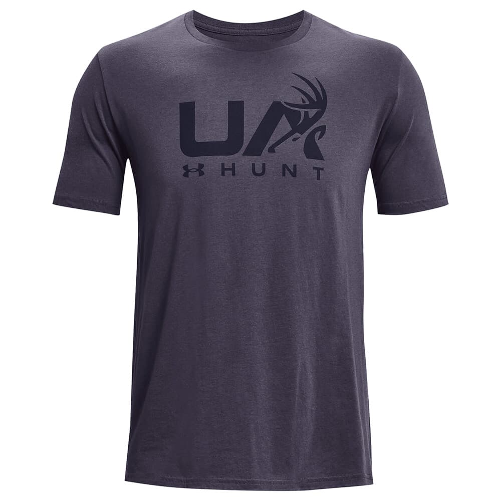 Under Armour Antler Hunt Icon Short Sleeve Tee Tempered Steel/Midnight Navy SM 1366014-558003