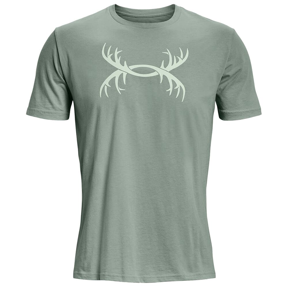 Under Armour Antler Logo Short Sleeve Tee Opal Green/Illusion Green XXL 1366017-781002