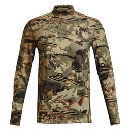 Under Armour Camo ColdGear Infrared Mock Neck Long Sleeve Tee UA Forest All Season Camo/Black XXL 1372605-994006