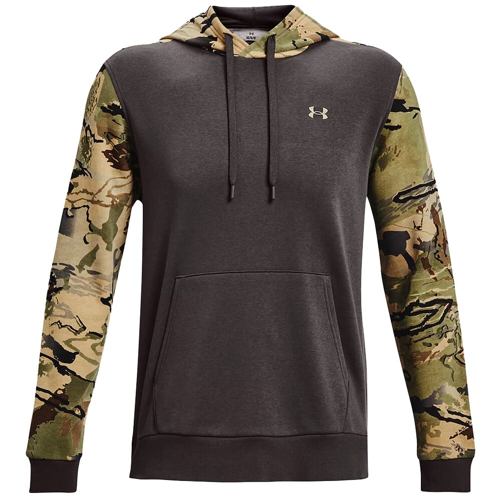Under Armour Rival Camo Blocked Fleece Hoodie Charcoal/UA Barren Camo/Bayou XXL 1373180-019006