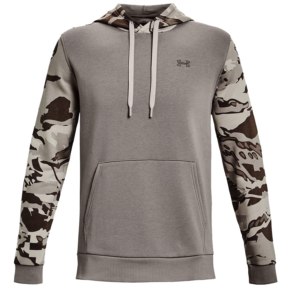 Under Armour Rival Camo Blocked Fleece Hoodie Pewter/Ghost Grey 1373180-294