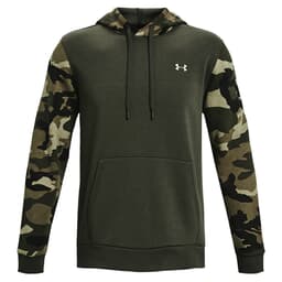 Under Armour Rival Camo Blocked Fleece Hoodie Baroque Green/Canyon Clay LG 1373180-310005