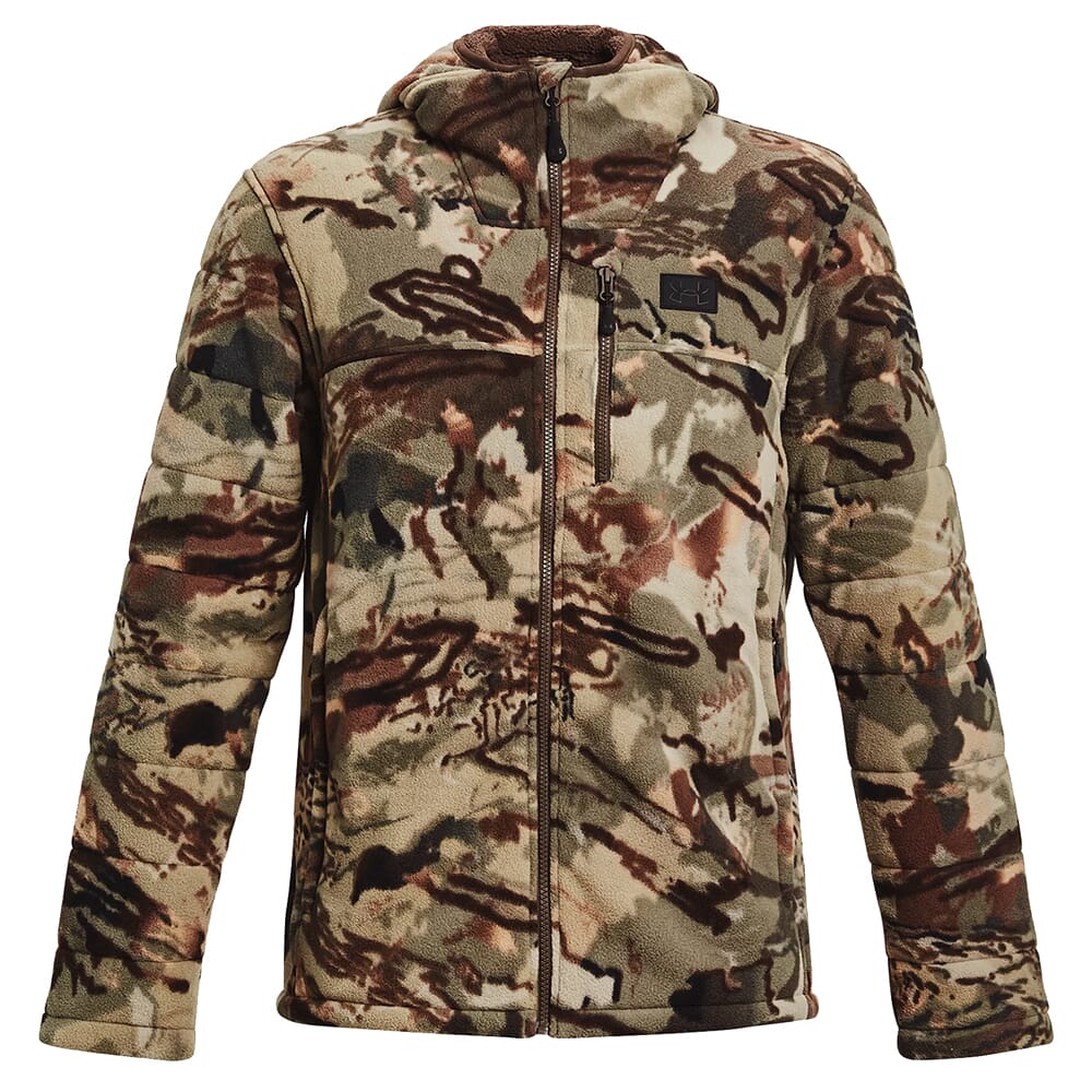 Under Armour Whitetail Rut Windproof Jacket UA Forest All Season Camo/Black 1378817-994