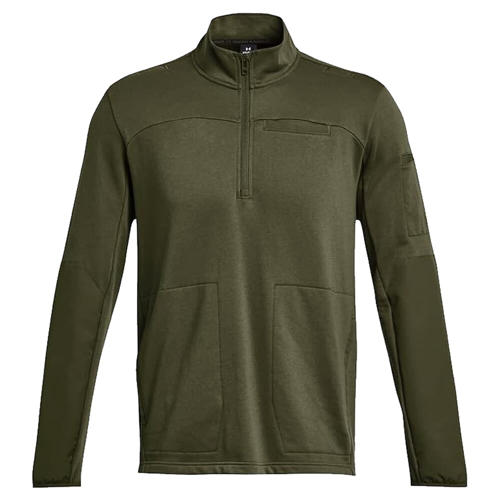 Under Armour Rival Fleece Tactical Job 1/4 Zip Marine OD Green 1379203-390