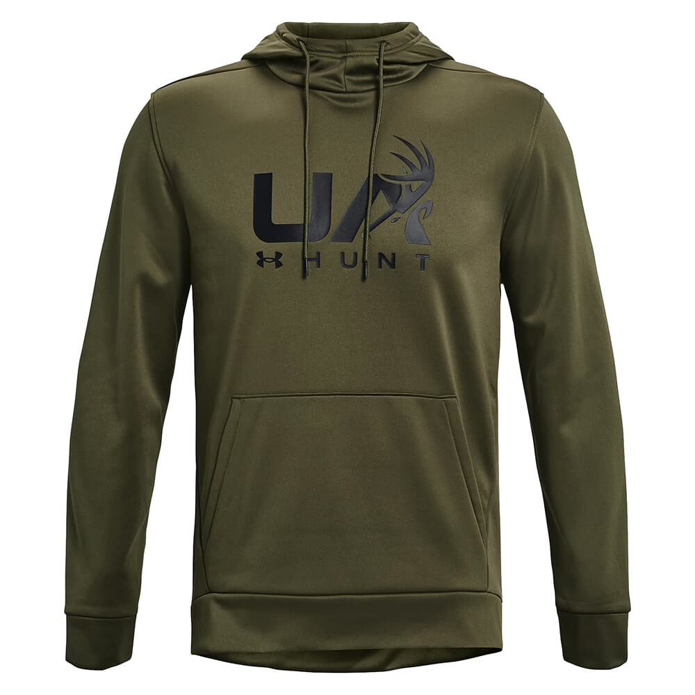 Under Armour Rival Fleece Antler Hoodie Marine OD Green/Black XL 1380258-390005