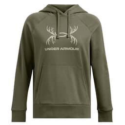 Under Armour USED Women's Rival Fleece Antler Hoodie Marine OD Green/Black MD 1387574-390002 - Like New - No Sale Tags USED7644