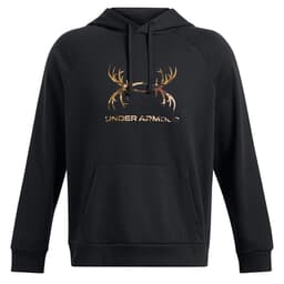 Under Armour Rival Fleece Antler Hoodie Black 3XL 1388086-001001