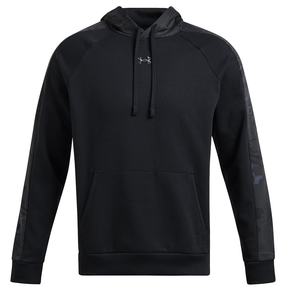 Under Armour Rival Fleece Camo Blocked Hoodie Black/Pitch Gray SM 1388087-001004