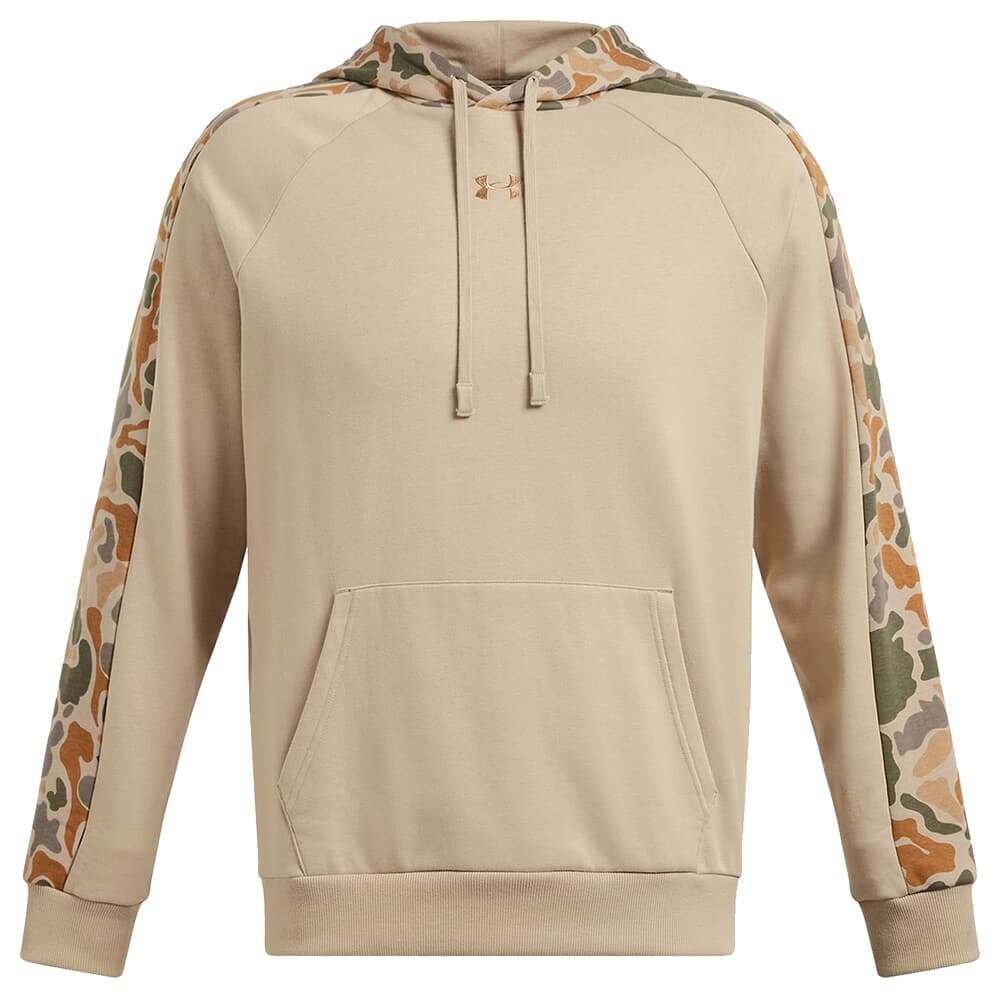 Under Armour Rival Fleece Camo Blocked Hoodie City Khaki/Camel 1388087-299