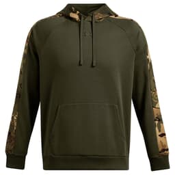 Under Armour Rival Fleece Camo Blocked Hoodie Marine OD Green/Black 3XL 1388087-390005