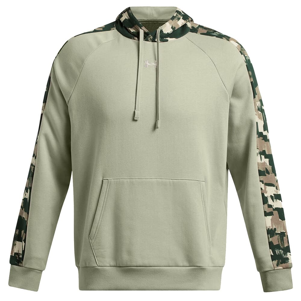 Under Armour Rival Fleece Camo Blocked Hoodie Grove Green/Summit White 1388087-504