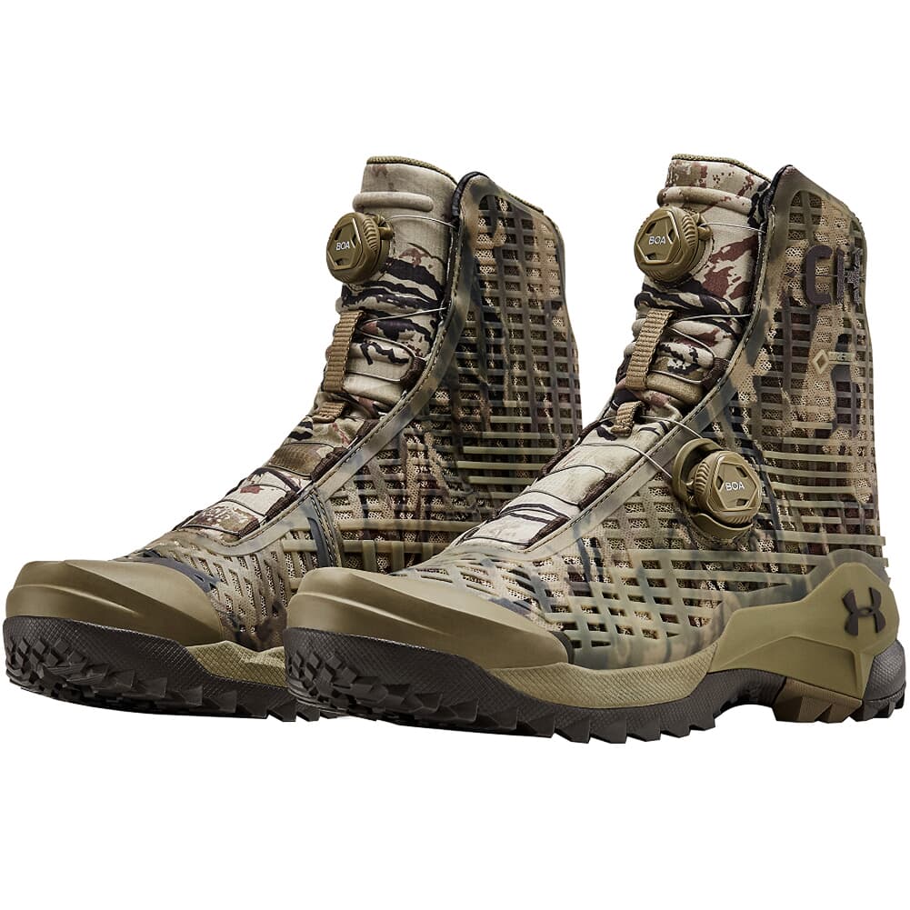 Under Armour Whitetail CH1 Gore-Tex Boots Bayou/Ridge Reaper Camo Barren/Maverick Brn Size 9 3020768-300008