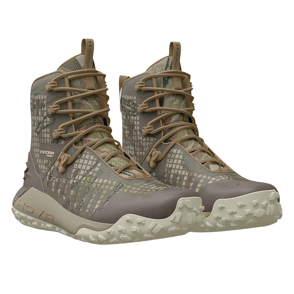 Under Armour Whitetail HOVR Dawn 2.0 Waterproof Boots Ridge Reaper Camo Barren/Bayou/Khaki 3025573-90000