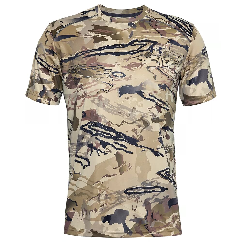 Under Armour Whitetail Iso-Chill Brushline Short Sleeve Tee UA Barren Camo/Black 1361310-999