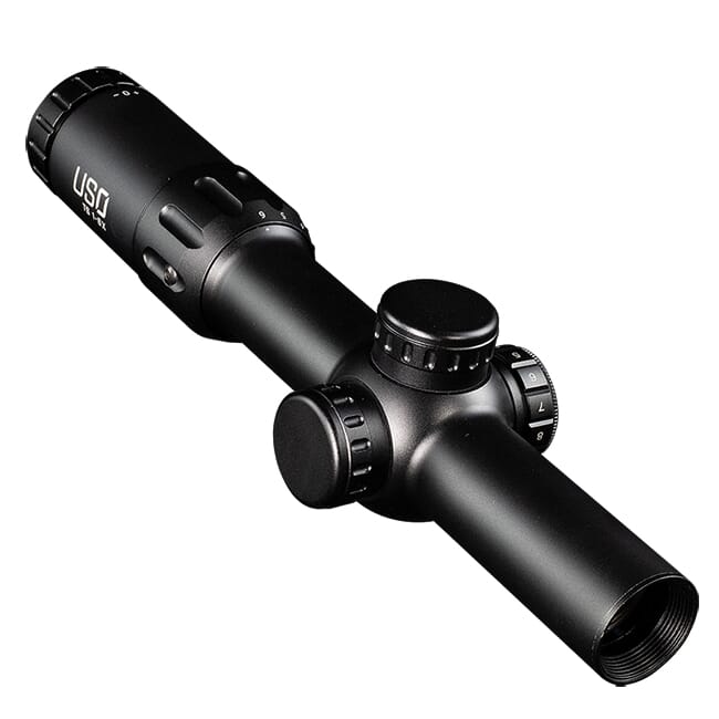 US Optics TS 1-6x24mm ; 30 mm Tube; Digital Red FFP JNG MIL Reticle Riflescope TS-6X JNG MIL