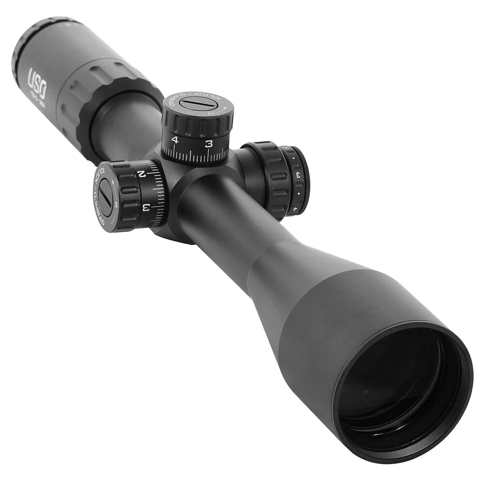 US Optics TS 5-25x50mm; 30 mm Tube; Digital Red FFP JVCR Reticle Riflescope TS-25X-JVCR