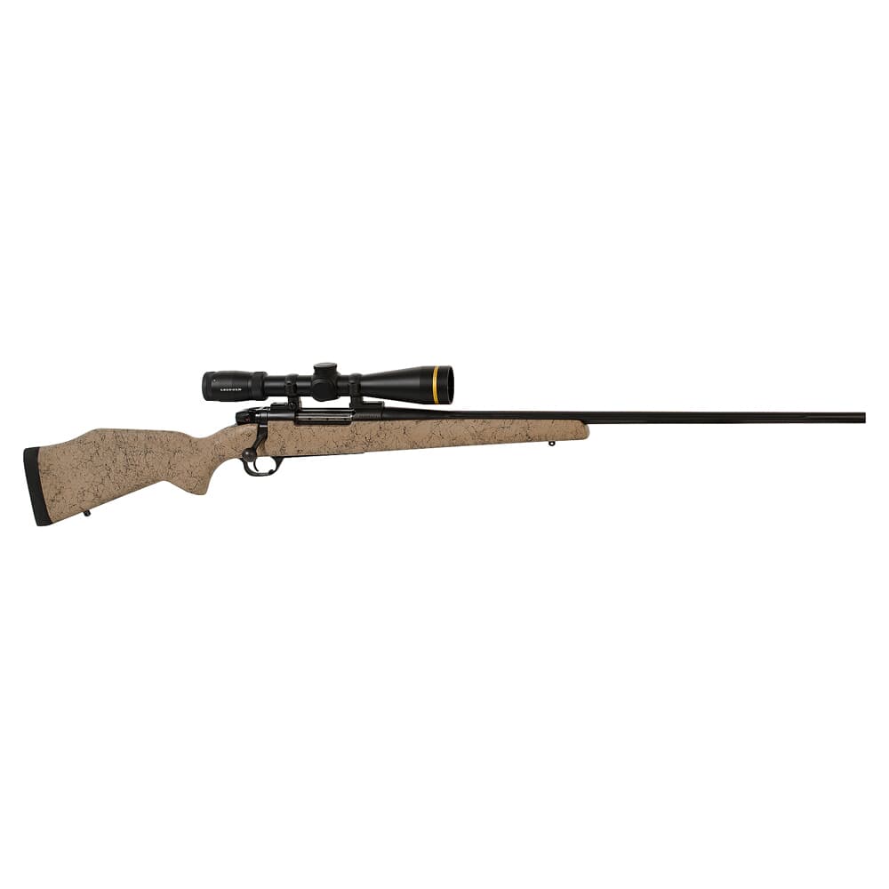Weatherby MK V UL Brown/Black 7mm wby mag with leupold VX-6 3-18x44 plex - UA1506