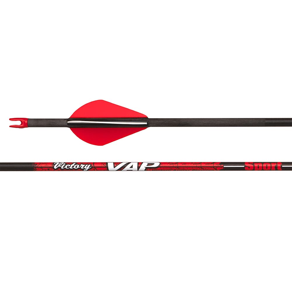 Victory Archery VAP Sport 400 GPI: 7.2 Fletched Arrow 6pk VAPS-400FQ-6