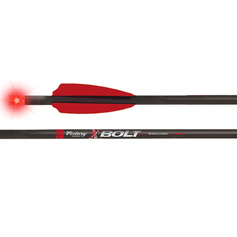 Victory Archery XBolt 20" Sport 350 Total Grains Fletched Bolt 3pk w/Lighted Nocks XBOLTS-20FXGL-3