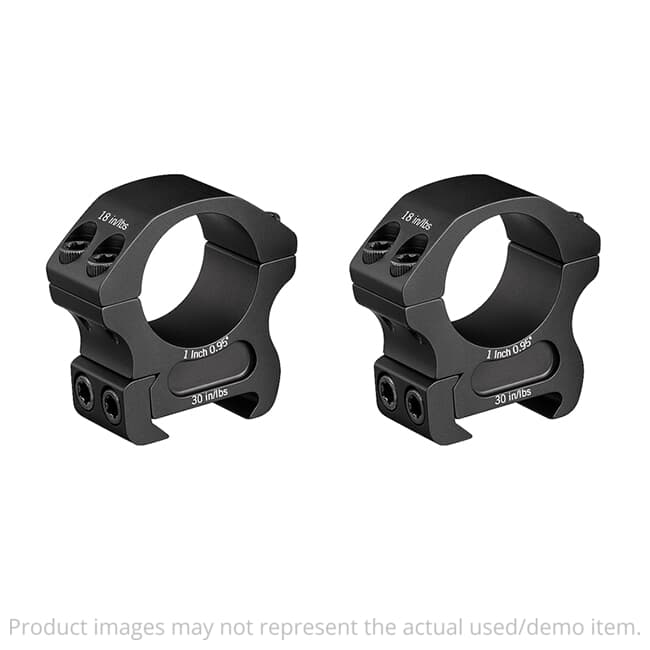USED Vortex Pro 1" Medium (0.95") Scope Rings PR1-M - Excellent Condition USED9270