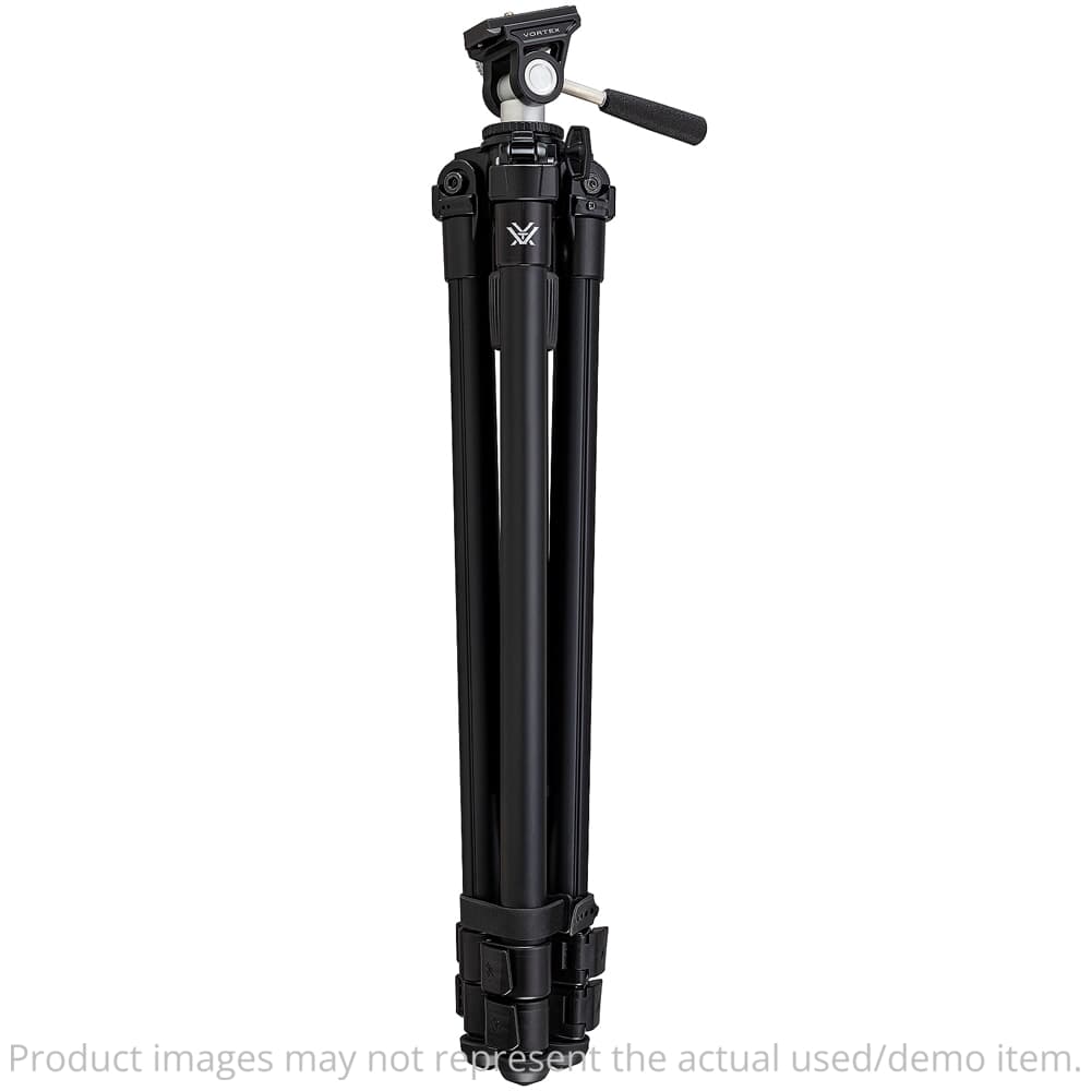 USED Vortex High Country II Aluminum Tripod Kit w/QR Plate, Rubber Packing Strap, Counterweight Hook, and (2) Hex Wrenches TR-HCY - Excellent Condition USED8491