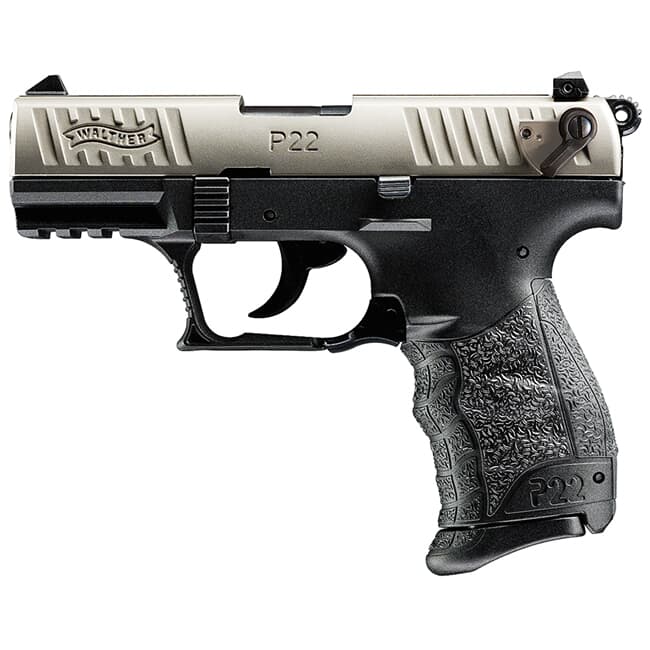 Walther P22Q .22lr Nickel 10 Round Pistol w/ 2 Magazines 5120725