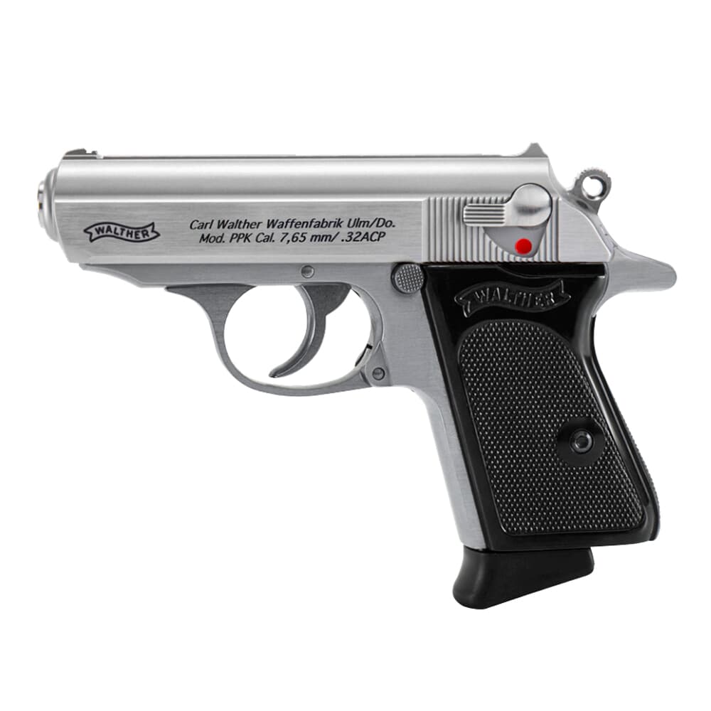 Walther Arms PPK .32 ACP Stainless 3.3&quot; Barrel Pistol w/(2) 7rd Magazines 4796020