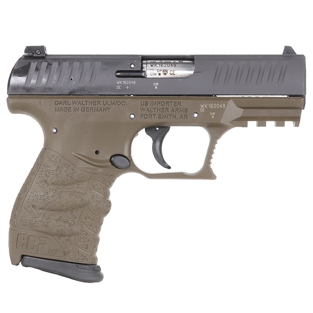 Walther Arms CCP M2+ 9mm 3.54&quot; Bbl Military Green Pistol w/(2) 8rd Mags 5083506