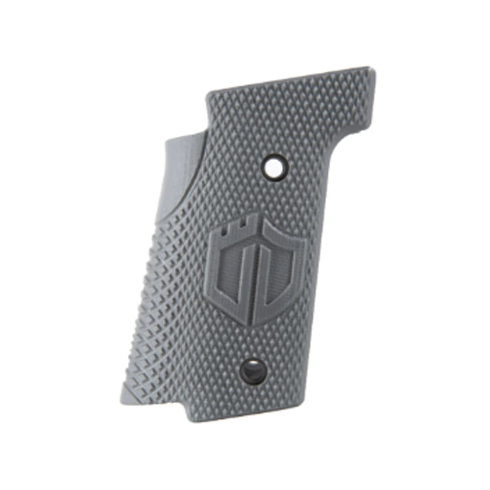 Walther Arms 9mm  Q5 SF G10 Thin Grips - Checkered In Solid Gray 5132113