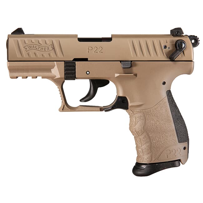 Walther P22QD .22 L.R. 3.42&quot; Tactical FDE