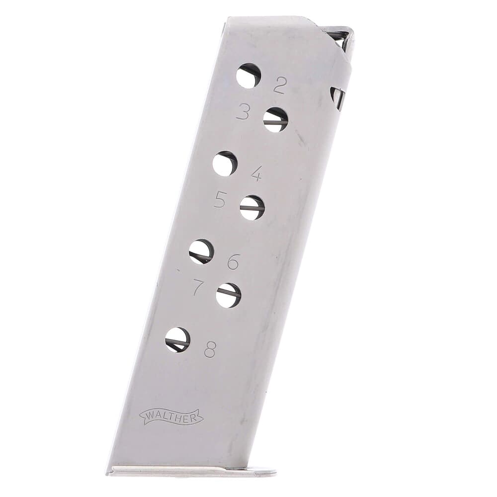 Walther PP/PPK/S .32 ACP Flush Nickel 8rd Magazine 5136818